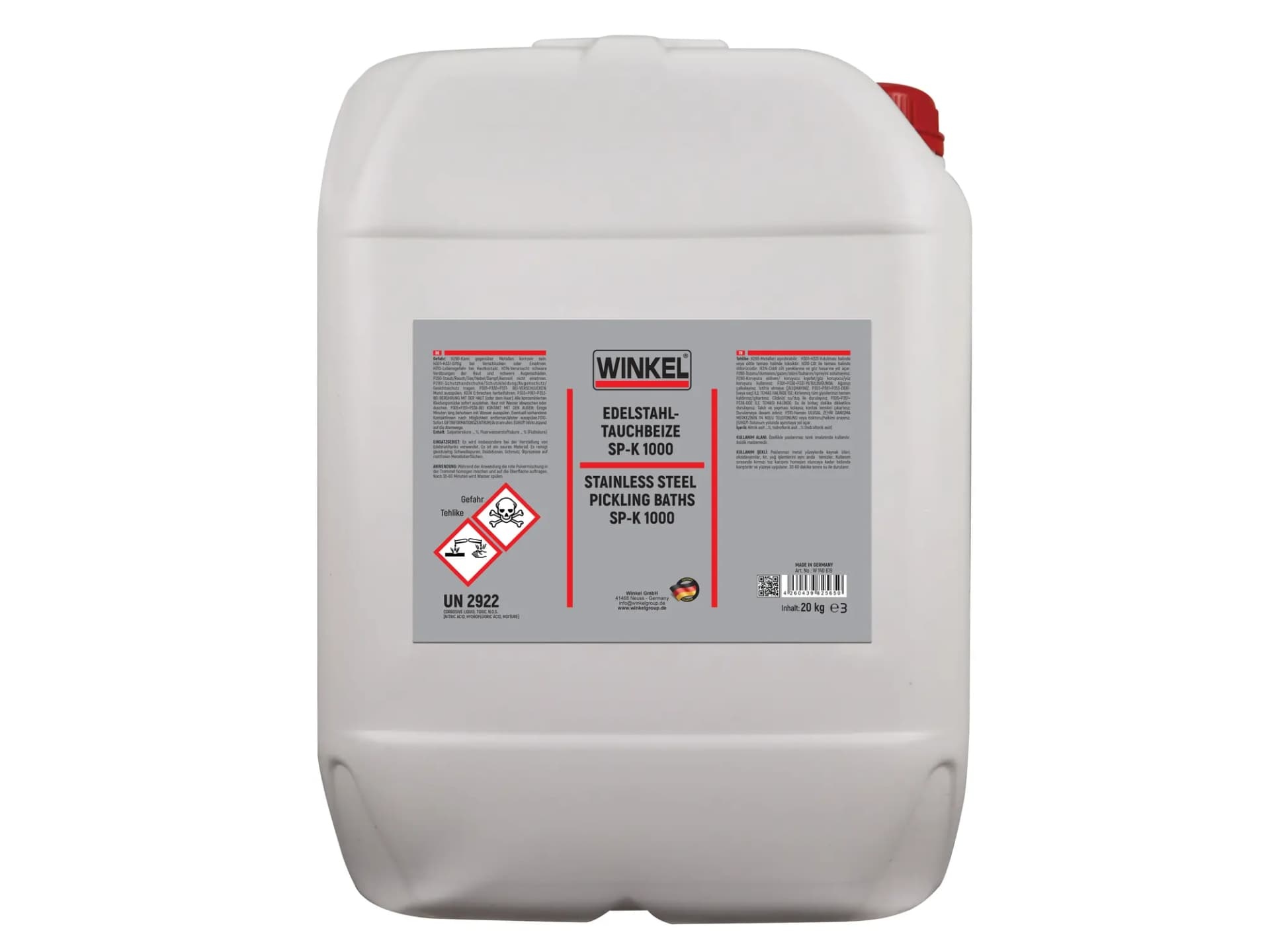 Paslanmaz Yüzey Temizleme Daldırma SP-K 1000 20KG