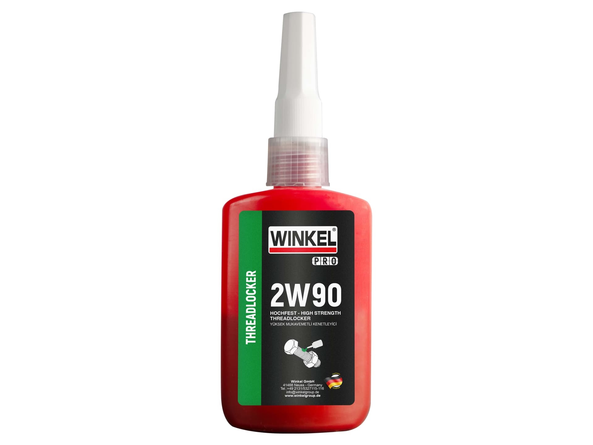 WINKEL PRO 2W90 Yüksek Mukavemetli Cıvata Sabitleyici 50ML Yeşil