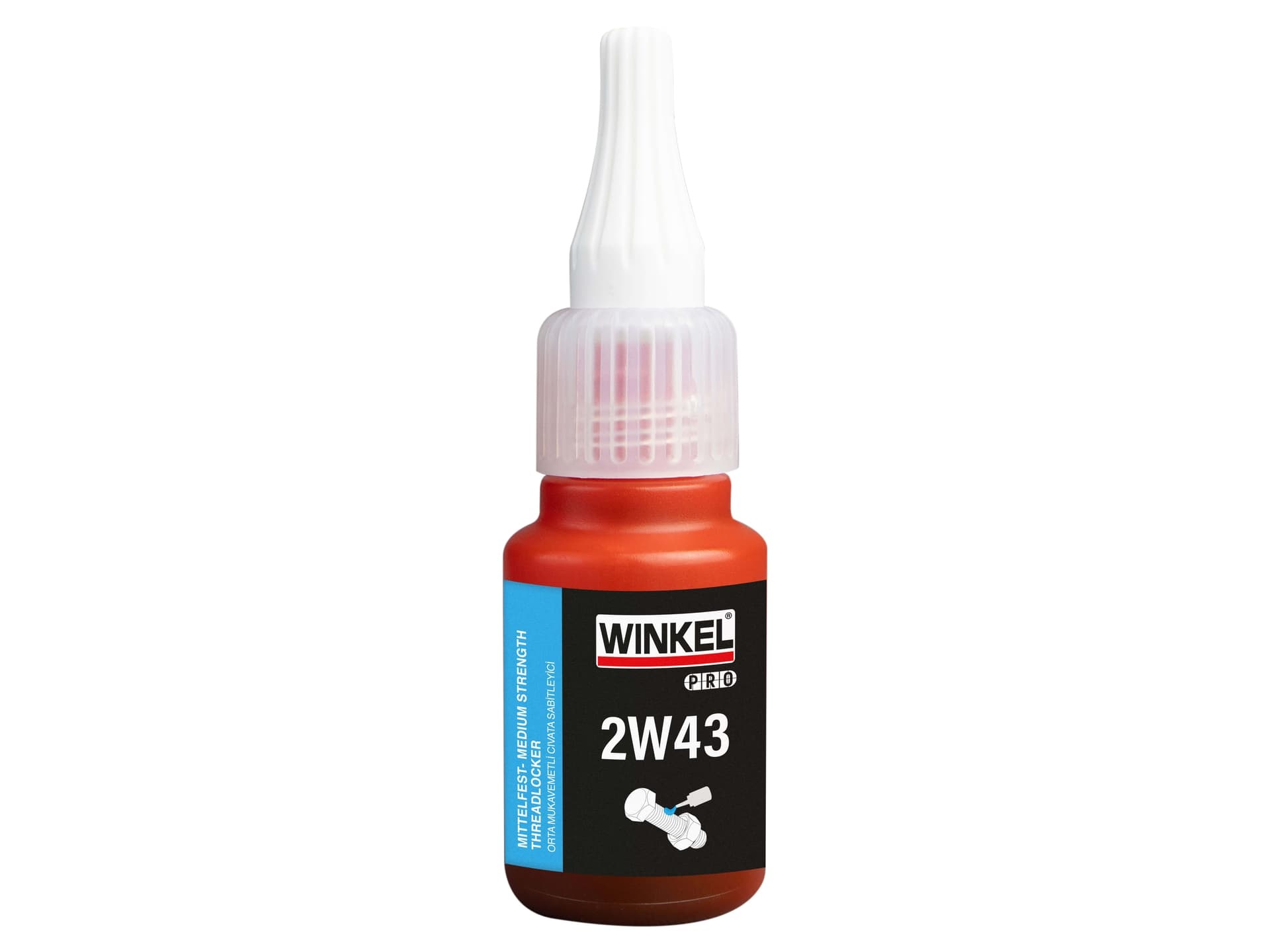 WINKEL PRO 2W43 Orta Mukavemetli Cıvata Sabitleyici 10ML Mavi