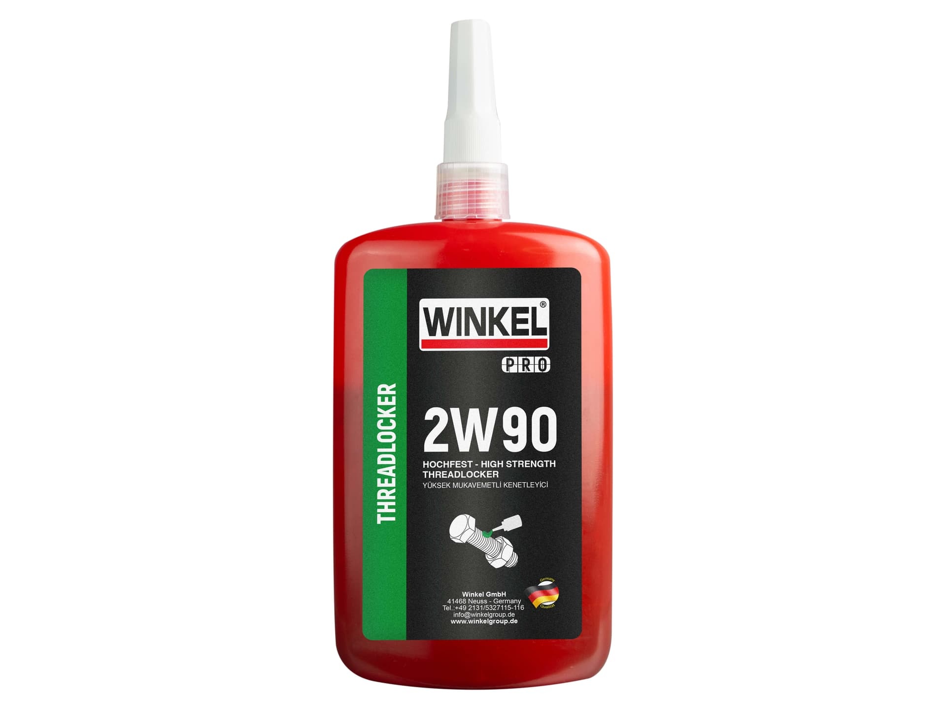 WINKEL PRO 2W90 Yüksek Mukavemetli Cıvata Sabitleyici 250ML Yeşil