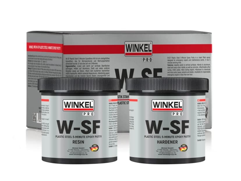 WINKEL PRO W-SF Çelik Epoksi Macun 5 Dk. 500g Koyu Gri